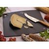 Mercer Culinary Composite Cutting Board 14 9/16″ x 10 13/16″, with Non Slip Feet and Juice Groove, Medium(Black)