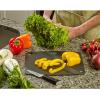 Mercer Culinary Composite Cutting Board 14 9/16″ x 10 13/16″, with Non Slip Feet and Juice Groove, Medium(Black)