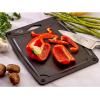 Mercer Culinary Composite Cutting Board 14 9/16″ x 10 13/16″, with Non Slip Feet and Juice Groove, Medium(Black with Non Slip Feet and Juice Groove)