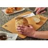 Mercer Culinary Composite Cutting Board 14 9/16″ x 10 13/16″, with Non Slip Feet and Juice Groove, Medium(Brown)