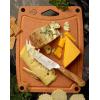 Mercer Culinary Composite Cutting Board 14 9/16″ x 10 13/16″, with Non Slip Feet and Juice Groove, Medium(Brown with Non Slip Feet and Juice Groove)