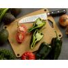 Mercer Culinary Composite Cutting Board 14 9/16″ x 10 13/16″, with Non Slip Feet and Juice Groove, Medium(Brown with Silicone Feet)