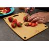 Mercer Culinary Composite Cutting Board 14 9/16″ x 10 13/16″, with Non Slip Feet and Juice Groove, Medium(Brown with Silicone Feet)