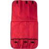 Mercer Culinary KnifePack Plus,Black(7-pocket Knife Roll Storage Bag  Red)