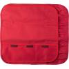 Mercer Culinary KnifePack Plus,Black(7-pocket Knife Roll Storage Bag  Red)
