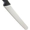 Mercer Culinary M23208 Millennia Black Handle, 8-Inch Wavy Edge Wide, Bread Knife