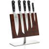 Mercer Culinary M23500 Renaissance 6-Piece Forged Knife Block Set, Tempered Glass Block(Magnetic Board Stand  11 3/8 in x 9 in)