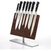 Mercer Culinary M23500 Renaissance 6-Piece Forged Knife Block Set, Tempered Glass Block(Magnetic Board Stand  14 1/8 in x 10 1/4 in)