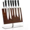 Mercer Culinary M23500 Renaissance 6-Piece Forged Knife Block Set, Tempered Glass Block(Magnetic Board Stand  14 1/8 in x 10 1/4 in)