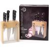Mercer Culinary M23500 Renaissance 6-Piece Forged Knife Block Set, Tempered Glass Block(Renaissance Forged Knife Block Set)