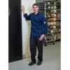 Mercer Culinary M60010BKM Millennia Men’s Cook Jacket with Traditional Buttons, Medium, Black(Navy Blue)