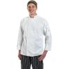 Mercer Culinary M60010BKM Millennia Men’s Cook Jacket with Traditional Buttons, Medium, Black(White)