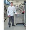 Mercer Culinary M60010BKM Millennia Men’s Cook Jacket with Traditional Buttons, Medium, Black(White)