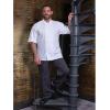 Mercer Culinary M60030BCSXS Millennia Men’s Black Cook Pants with White Chalk Stripe, X-Small(White Fine Pinstripe)