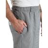 Mercer Culinary M60050BK7X Millennia Men’s Cook’s Pants, 7X-Large, Black(Black/White)