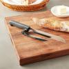 Mercer Culinary MercerSlice Right Handed Serrated Knife with Adjustable Slicing Guide, Black, 8-1/4 Inch
