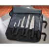 Mercer Culinary Millennia 8-Piece Knife Roll Set, Black Handles(Knife Roll Set  Black)