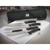 Mercer Culinary Millennia 8-Piece Knife Roll Set, Black Handles(Knife Roll Set  Black)