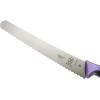 Mercer Culinary Millennia Colors Stainless Steel Bread Knife 10-Inch Wavy Edge Wide, Gray(Bread Knife (Wavy Edge Wide) Purple 10″)