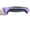 Mercer Culinary Millennia Colors Stainless Steel Bread Knife 10-Inch Wavy Edge Wide, Gray(Bread Knife (Wavy Edge Wide) Purple 10″)