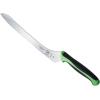 Mercer Culinary Millennia Colors Stainless Steel Bread Knife 10-Inch Wavy Edge Wide, Gray(Offset Bread Knife (Wavy Edge) Green 9″)