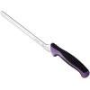 Mercer Culinary Millennia Colors Stainless Steel Bread Knife 10-Inch Wavy Edge Wide, Gray(Offset Bread Knife (Wavy Edge) Purple 8″)