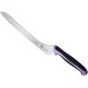 Mercer Culinary Millennia Colors Stainless Steel Bread Knife 10-Inch Wavy Edge Wide, Gray(Offset Bread Knife (Wavy Edge) Purple 9″)