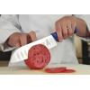 Mercer Culinary Millennia Colors Stainless Steel Bread Knife 10-Inch Wavy Edge Wide, Gray(Santoku Knife (Granton Edge) Blue 7″)