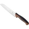 Mercer Culinary Millennia Colors Stainless Steel Bread Knife 10-Inch Wavy Edge Wide, Gray(Santoku Knife (Granton Edge) Brown 7″)