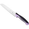 Mercer Culinary Millennia Colors Stainless Steel Bread Knife 10-Inch Wavy Edge Wide, Gray(Santoku Knife (Granton Edge) Purple 7″)