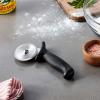 Mercer Culinary Pizza Rocker Knife, 20 Inch, Black Handles(2.75 Inch Pizza Cutter with Black Handle)