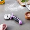 Mercer Culinary Pizza Rocker Knife, 20 Inch, Black Handles(2.75 Inch Pizza Cutter with Purple Handle)