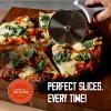 Mercer Culinary Pizza Rocker Knife, 20 Inch, Black Handles(4 Inch Pizza Cutter with Black Handle)