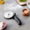 Mercer Culinary Pizza Rocker Knife, 20 Inch, Black Handles(4 Inch Pizza Cutter with Black Handle)