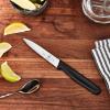 Mercer Culinary Pointed Tip Wavy Bar Knife, 4 Edge, Black