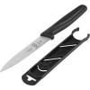 Mercer Culinary Pointed Tip Wavy Bar Knife, 4 Edge, Black
