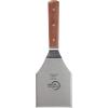 Mercer Culinary Praxis Rosewood Handle Heavy Duty Turner, 5 Inch x 4 Inch, Brown