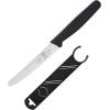 Mercer Culinary Rounded Tip Wavy Bar Knife, 4-5/16 Edge, Black