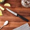 Mercer Culinary Rounded Tip Wavy Bar Knife, 4-5/16 Edge, Black