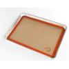 Mercer Culinary Silicone Bake Mat, Full Size, 16.5-Inch x 24.5-Inch, Purple border(Orange)