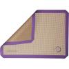 Mercer Culinary Silicone Bake Mat, Full Size, 16.5-Inch x 24.5-Inch, Purple border(Purple)