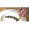 Mercer Culinary Silicone Dual Round Arch Plating Brush, 4mm(3mm Lancet Arch)