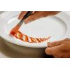 Mercer Culinary Silicone Dual Round Arch Plating Brush, 4mm(60 Degree Angle)
