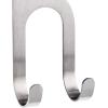 Mercer Culinary Single Hooks For Magnet Bar, Silver, 2 Pack(Double Hooks)