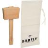 Barfly Ice Tong, Stainless, 7.1 Inch(Wood Ice Mallet and Lewis Ice Bag Set)
