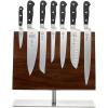 Mercer Culinary M23500 Renaissance 6-Piece Forged Knife Block Set, Tempered Glass Block(Magnetic Board Stand  14 1/8 in x 10 1/4 in)
