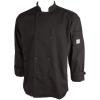 Mercer Culinary M60010BKM Millennia Men’s Cook Jacket with Traditional Buttons, Medium, Black(Black)