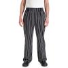 Mercer Culinary M60030BCSXS Millennia Men’s Black Cook Pants with White Chalk Stripe, X-Small(White Chalk Stripe)