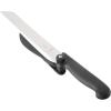 Mercer Culinary MercerSlice Right Handed Serrated Knife with Adjustable Slicing Guide, Black, 8-1/4 Inch