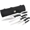 Mercer Culinary Millennia 8-Piece Knife Roll Set, Black Handles(Knife Roll Set  Black)